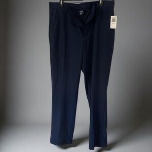 IZOD Golf Pants NWT 34x29 Navy Stretch Straight Fit Breathable